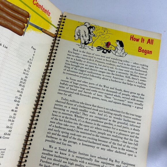 Vintage 60s Big Boy Americas Most Popular Barbeque Book Cookbook Recipes BBQ - Picture 5 of 10